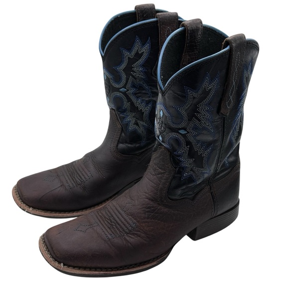 Ariat Other - Ariat Kids’ size 2 Brown and Blue Western Boots